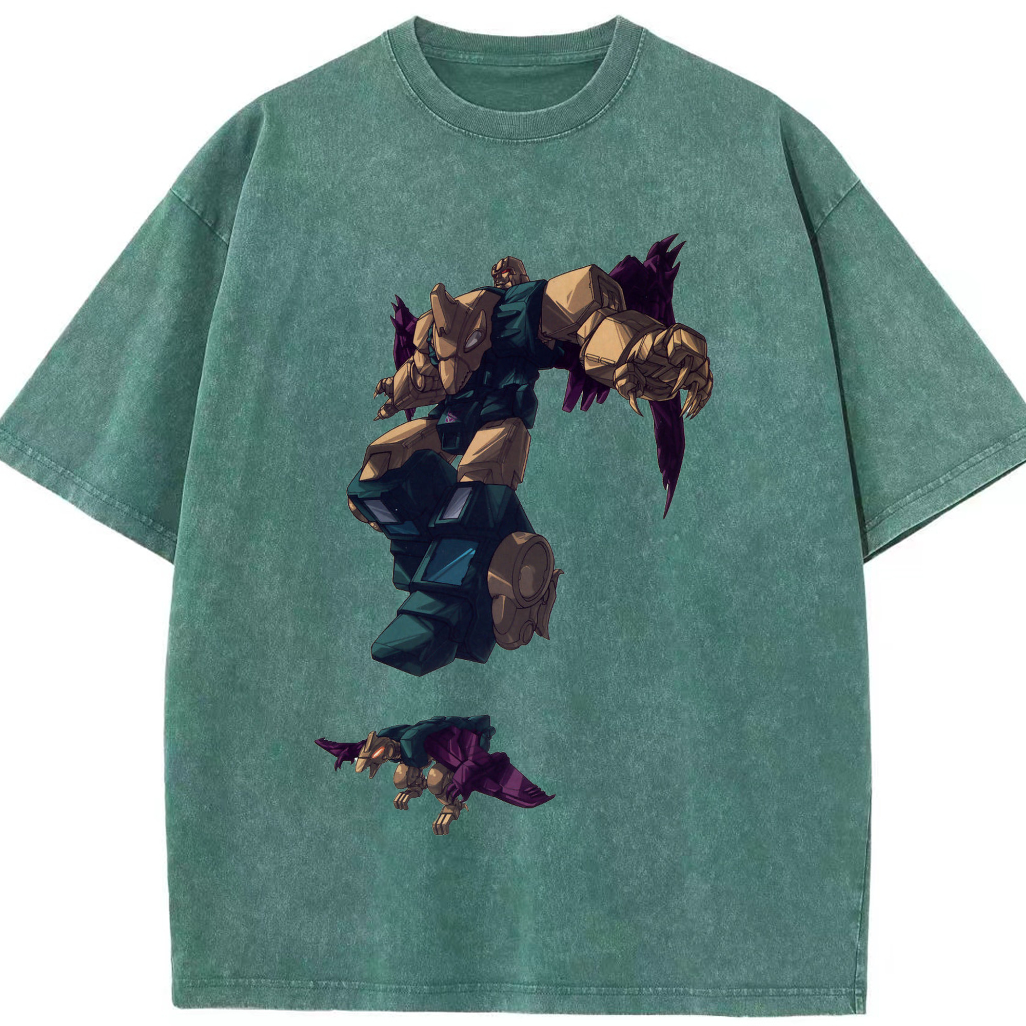 （画像用）  綿100% ヴィンテージ風 半袖Tシャツ（フロントプリント）